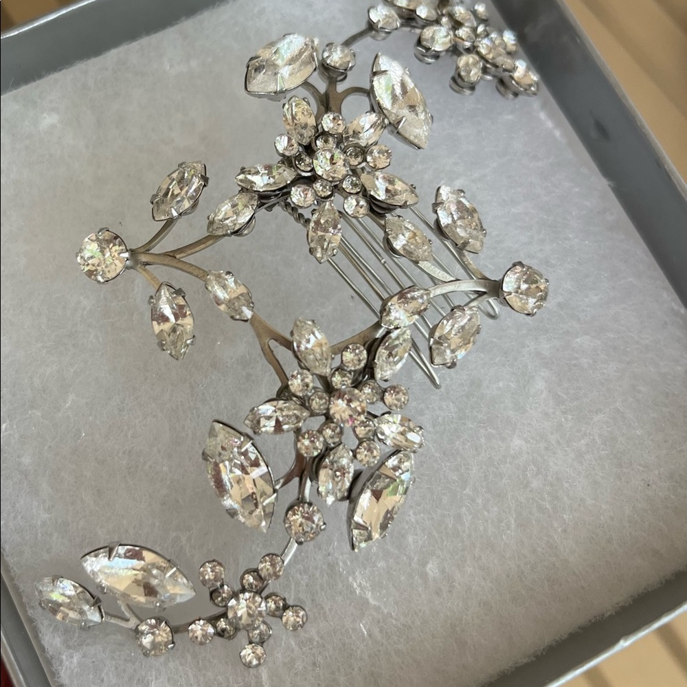 Silver Crystal Bridal Headpiece